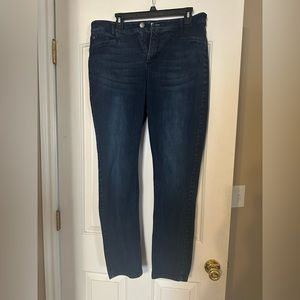 J Jill denim jeans size 14 Tall smooth fit slim ankle